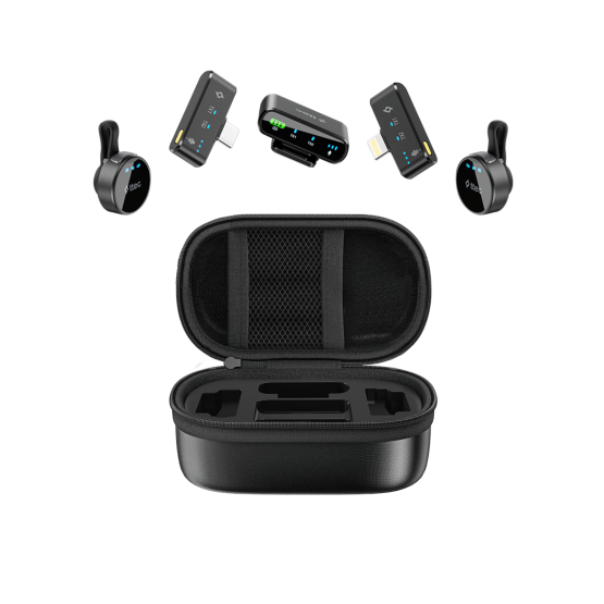 Безжичен микрофон за мобилен телефон ttec GoMic Pro Plug/Play Universal Wireless Lavalier Microphone Kit Black