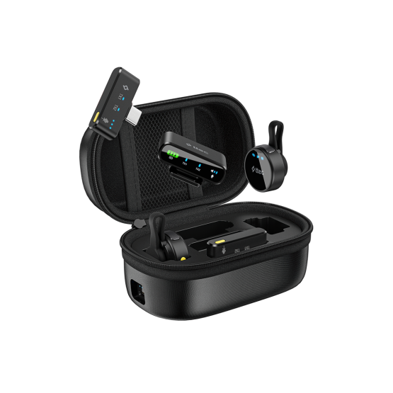 Безжичен микрофон за мобилен телефон ttec GoMic Pro Plug/Play Universal Wireless Lavalier Microphone Kit Black