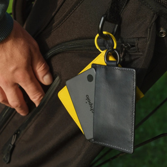 Тракер за портмоне CHIPOLO CARD за iPhone, Android, Rechargeable, Черен