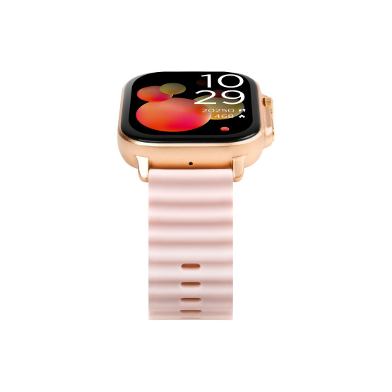Smart часовник ttec Tempus 51mm TFT ScreenRectangular Metal Casing Smart Watch- Черен/Rose Gold