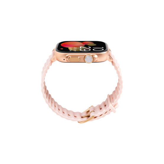 Smart часовник ttec Tempus 51mm TFT ScreenRectangular Metal Casing Smart Watch- Черен/Rose Gold