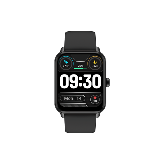 Smart часовник ttec Tempus 44 mm Rectangular Case Smartwatch - Черен