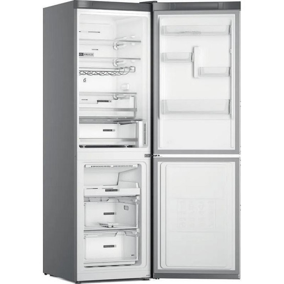 Хладилник с фризер Whirlpool W7X 82O OX H , 335 l, E , No Frost , Инокс - Whirlpool