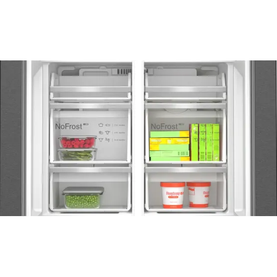 Хладилник Side-by-Side Bosch KFI96AXEA , 574 l, E , No Frost , Не , Черен инокс