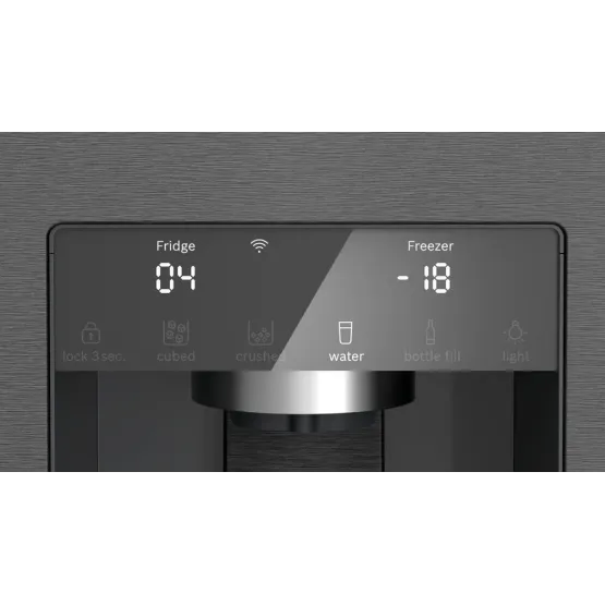 Хладилник Side-by-Side Bosch KFI96AXEA , 574 l, E , No Frost , Не , Черен инокс