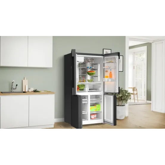 Хладилник Side-by-Side Bosch KFI96AXEA , 574 l, E , No Frost , Не , Черен инокс