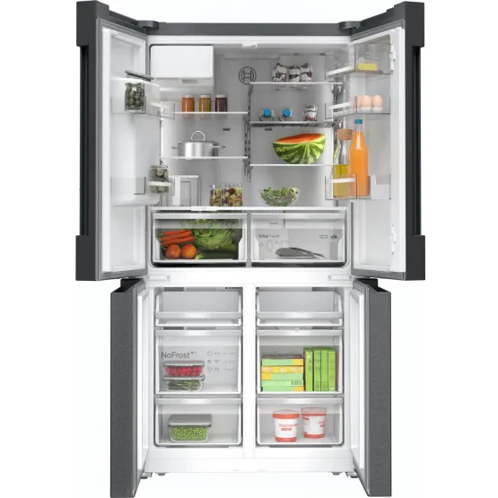 Хладилник Side-by-Side Bosch KFI96AXEA , 574 l, E , No Frost , Не , Черен инокс