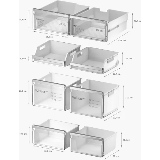 Хладилник Side-by-Side Bosch KFI96AXEA , 574 l, E , No Frost , Не , Черен инокс