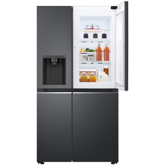 Хладилник с фризер LG GSJV71MCTE , 635 l, E , No Frost , Черен - LG