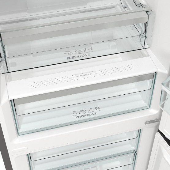 Хладилник с фризер Gorenje NRK6202AXL4 , 331 l, E , No Frost , Инокс