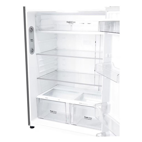 Хладилник с горна камера LG GTF916PZPED , 592 l, E , No Frost , Инокс