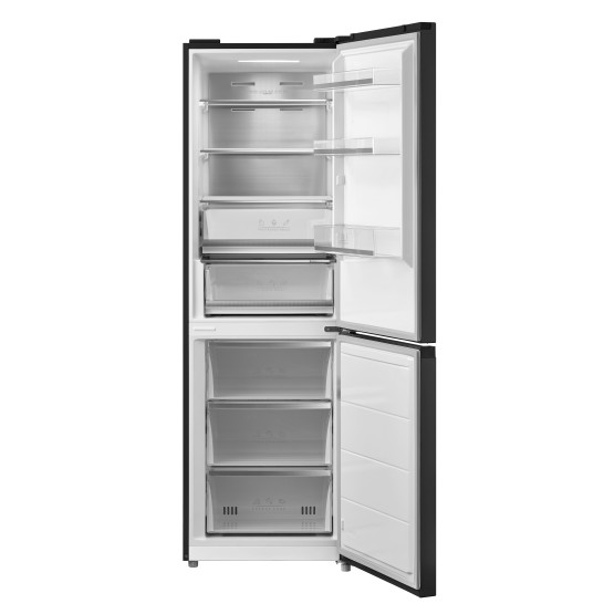 Хладилник с фризер Crown CBN340BLG , 338 l, E , No Frost , Черен