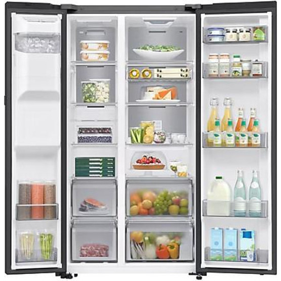 Хладилник Side-by-Side Samsung RS80F64JEBEO , 634 l, E , No Frost , Черен