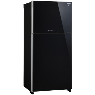Хладилник с горна камера Sharp SJ-YG740G-BK , 604 l, E , No Frost , Черен