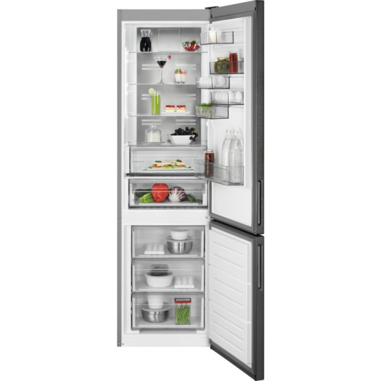 Хладилник с фризер AEG RCB736E5MB , 367 l, E , No Frost , Сив - AEG