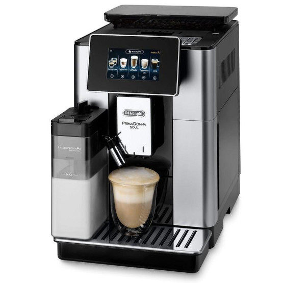 Кафеавтомат DeLonghi ECAM610.55.SB Prima Donna Soul , 1450 W, 19 Bar - DeLonghi