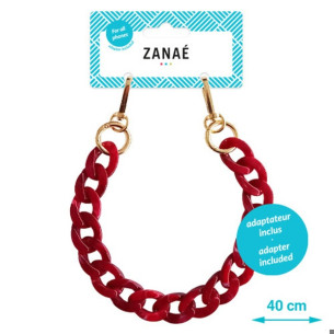 Огърлица за мобилен телефон Phone wristlaces - Coral red S size