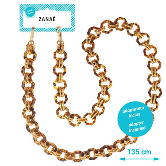 Огърлица за мобилен телефон Phone necklaces - Golden globe L size
