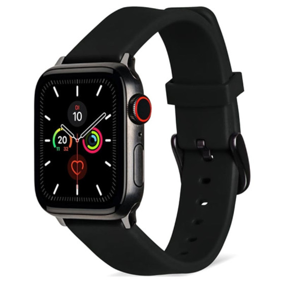 Силиконова каишка за часовник Smart Watch 38/40mm - Черна