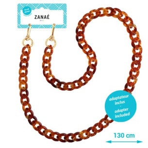 Огърлица за мобилен телефон Phone necklaces - Tortoise shell authentique L size