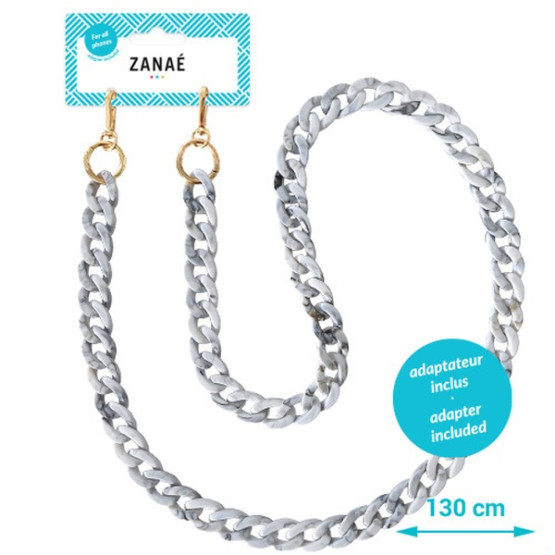 Огърлица за мобилен телефон Phone necklaces - Turtle - Сива L size size