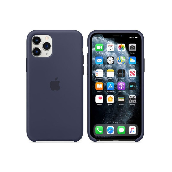 Гръб Apple Silicone Cover за iPhone 11 Pro - Син, MWYJ2ZM/A
