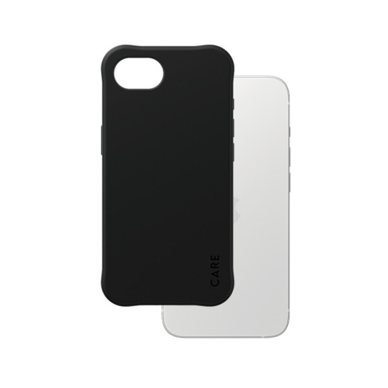Гръб CARE by PanzerGlass за Apple iPhone 16E, Fashionable, Samba Case, MagSafe, Черен