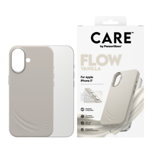 Гръб Care by PanzerGlass за iPhone 17, Flow Vanilla