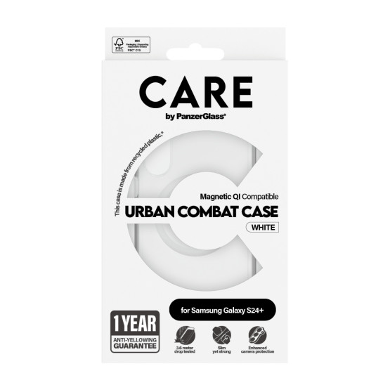 Гръб CARE by PanzerGlass за Samsung Galaxy S24 Plus, Flagship, Transparent QI,Прозрачен