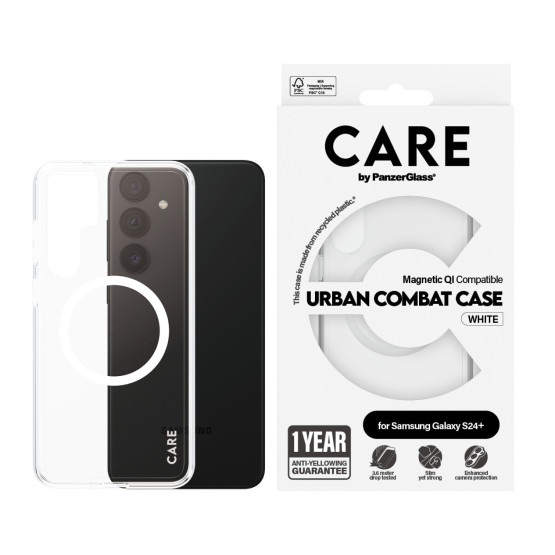 Гръб CARE by PanzerGlass за Samsung Galaxy S24 Plus, Flagship, Transparent QI,Прозрачен