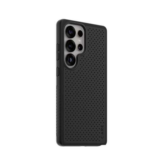 Гръб Care by PanzerGlass за Samsung Galaxy S25 Ultra, Feature Case, Heat Beat, QI Compatible, Черен