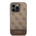 Гръб Guess 4G Stripe Case за iPhone 14 Pro Max - Кафяв