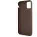 Гръб Guess PU 4G Metal Logo Case за iPhone 11 - Кафяв