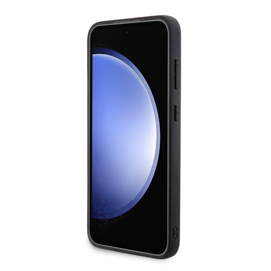Гръб Guess PU 4G Metal Logo Case за Samsung Galaxy S23 FE - Сив