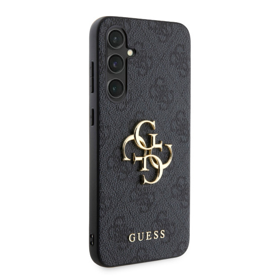 Гръб Guess PU 4G Metal Logo Case за Samsung Galaxy S23 FE - Сив