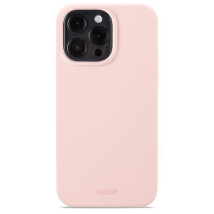 Гръб Holdit Silicone Case за iPhone 14 ProMax - Бледо розов