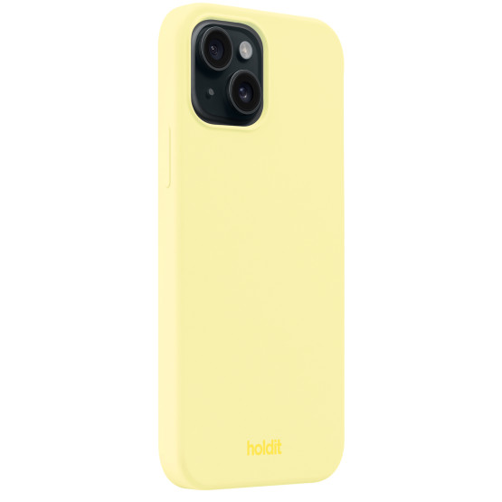 Гръб Holdit Silicone Case за iPhone 15 - Lemonade