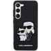 Гръб Karl Lagerfeld Saffiano Karl and Choupette за Samsung Galaxy S23 Plus - Черен