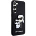 Гръб Karl Lagerfeld Saffiano Karl and Choupette за Samsung Galaxy S23 Plus - Черен
