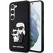 Гръб Karl Lagerfeld Saffiano Karl and Choupette за Samsung Galaxy S23 Plus - Черен