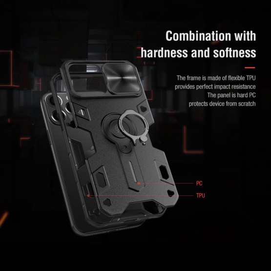 Гръб Nillkin cam shield armor за Iphone 13 Pro Max - Черен