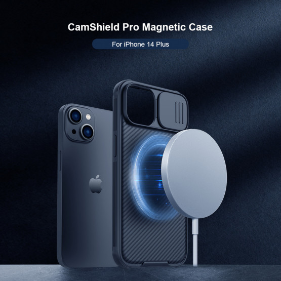 Гръб Nillkin Camshield Pro Magnetic за Iphone 14 Plus - Черен