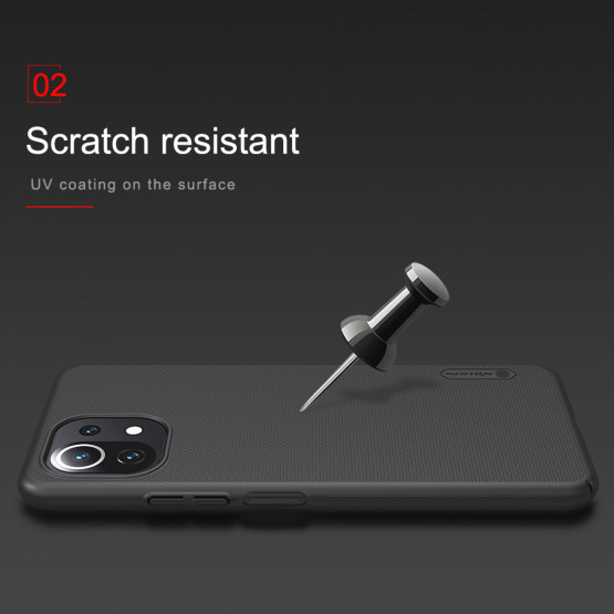 Гръб Nillkin Frosted shiled hard за Xiaomi Mi 11 lite 4G/5G - Черен