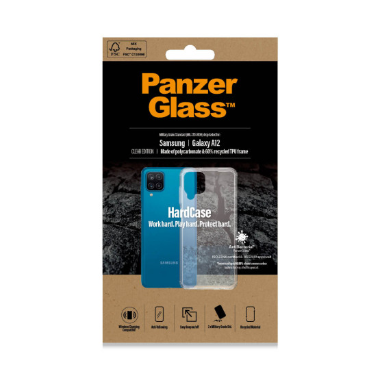 Гръб PanzerGlass Hard Case за Samsung Galaxy A12 - Прозрачен