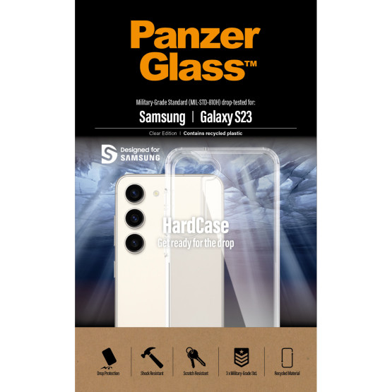 Гръб PanzerGlass Hard Case за Samsung Galaxy S23 - Прозрачен