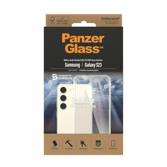 Гръб PanzerGlass Hard Case за Samsung Galaxy S23 - Прозрачен