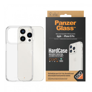 Гръб PanzerGlass за Apple iPhone 15 Pro Hardcase with D3O - Прозрачен