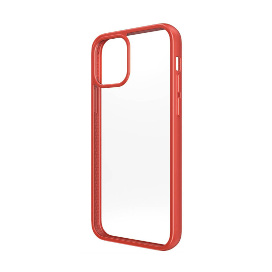 Гръб PanzerGlass за IPhone 12 Pro Max, ClearCase - Червена рамка