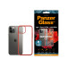 Гръб PanzerGlass за IPhone 12 Pro Max, ClearCase - Червена рамка