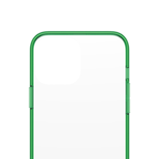 Гръб PanzerGlass за IPhone 13 Pro Max, ClearCase - Зелена рамка